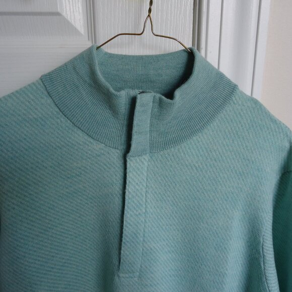 NWT Vineyard Vines Pullover L Twill Line 1/2 Zip Merino Wool - Picture 3 of 9